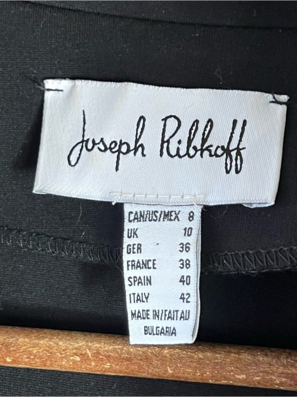 Joseph Ribkoff Black Ruffle Military-Button Bellboy Jacket Size 8 Black Ruffle - Picture 8 of 11